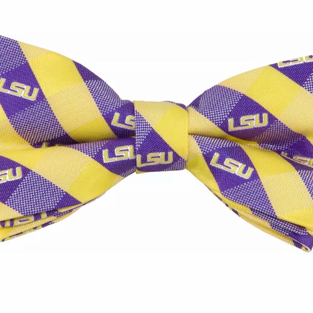 LSU Yellow and Purple Bow Ties (Set of 2)